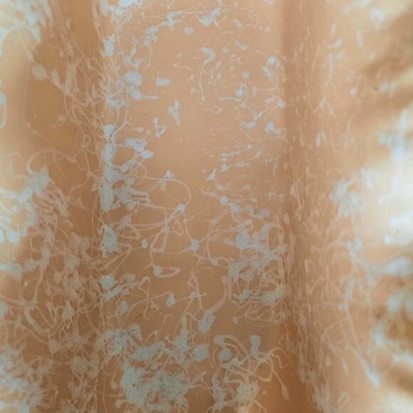 Large Shawnee Cameo Splatter Planter (#2506) in Peach, 13 3/4" L x 5 1/4"W - Picture 7 of 10